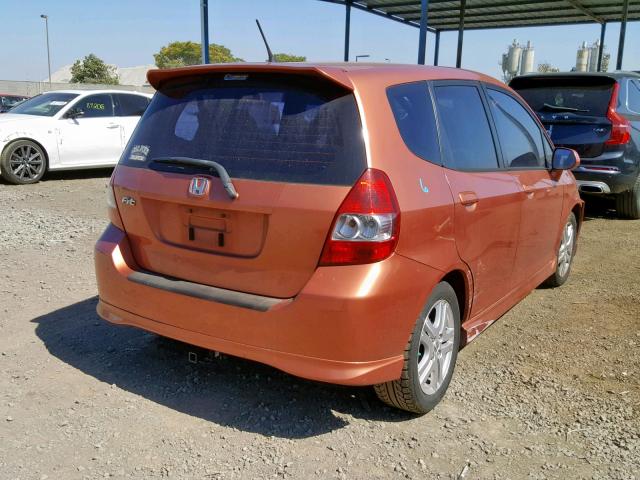 VIN WP0AA2A74KL100788 2007 HONDA FIT S no.4