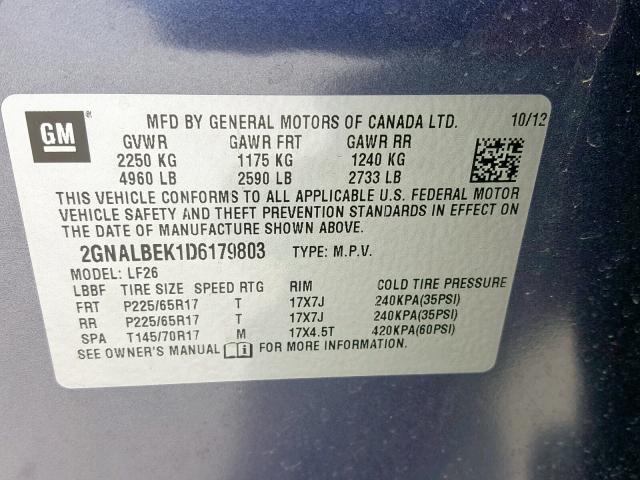 VIN 4T4BF1FK3ER369135 2014 Toyota Camry, LE no.10