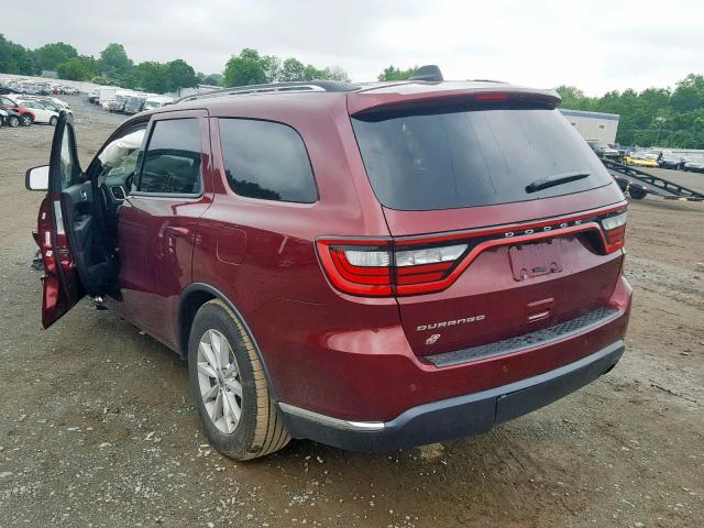 VIN 7SAYGDEF7PF876730 2019 DODGE DURANGO SX no.3