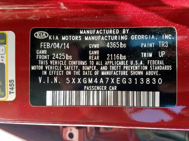 VIN 1C4NJDEB1ED766307 2014 Jeep Compass, Latitude no.10