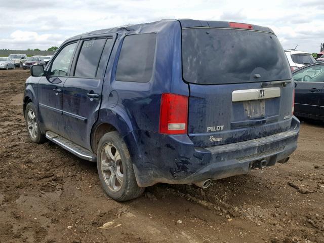 VIN 1HGCV1F36LA043666 2013 HONDA PILOT EX no.3