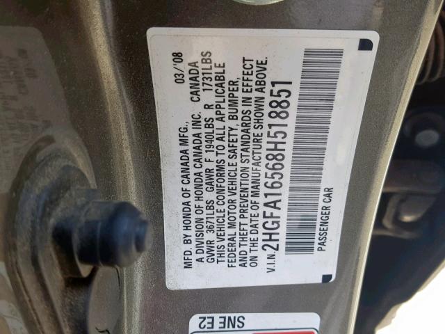 VIN 1N6BF0KX2FN808361 2015 Nissan Nv Cargo Nv2500 H... no.10