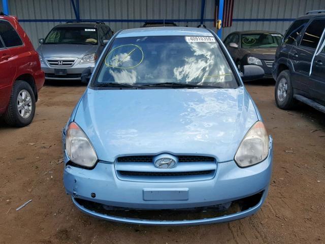 VIN ZACNJDE11NPN47658 2008 HYUNDAI ACCENT GS no.9