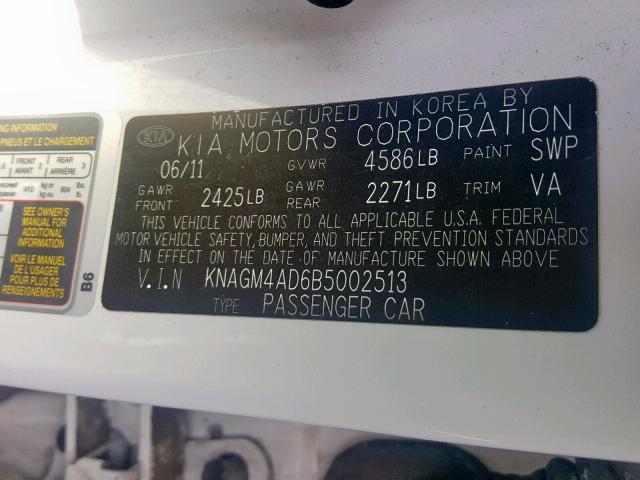 VIN 19XFB2F50DE081145 2013 Honda Civic, LX no.10