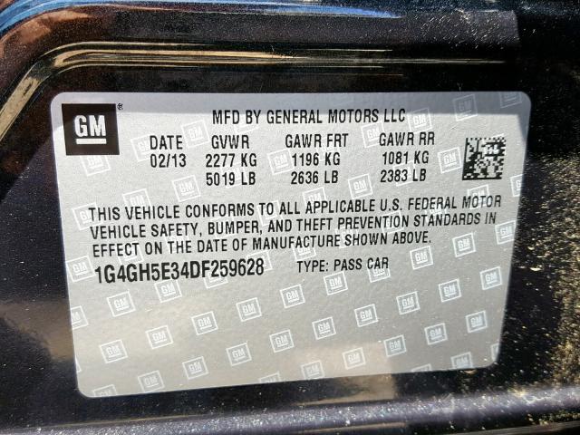 VIN JTEEU5JR4N5255907 2013 BUICK LACROSSE P no.10