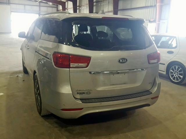 VIN KMHDH6AE2DU016878 2015 KIA SEDONA EX no.3