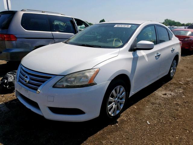 VIN 3KPF24AD7PE554599 2013 NISSAN SENTRA S no.2