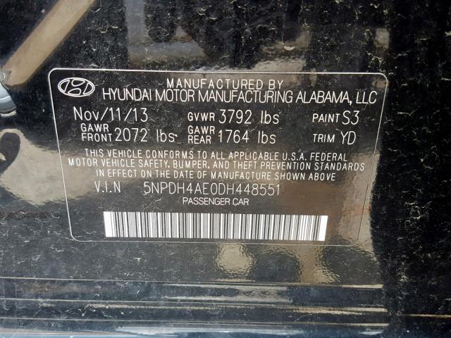 VIN 3FA6P0H7XER375754 2014 Ford Fusion, SE no.10