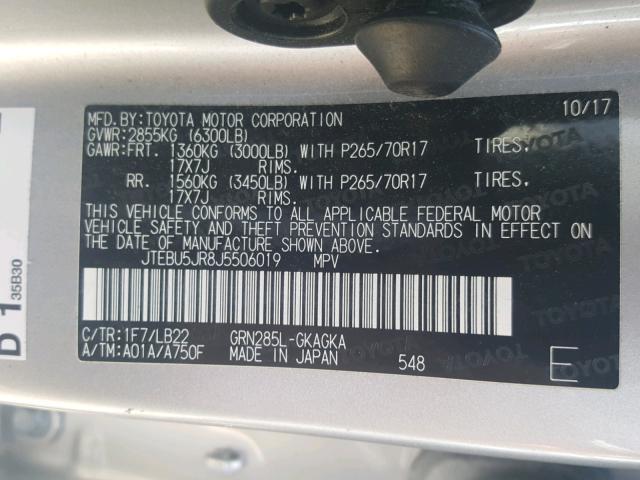 VIN 5TDKZ3DCXHS774446 2017 Toyota Sienna, Le 8 Pass... no.10