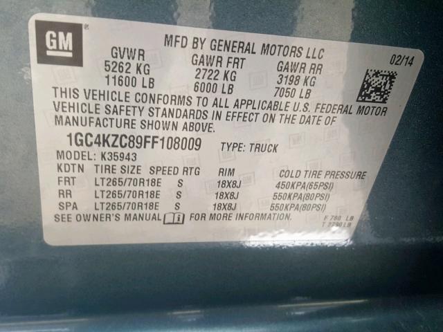 VIN 1FMCU9GD5JUA52325 2018 Ford Escape, SE no.10