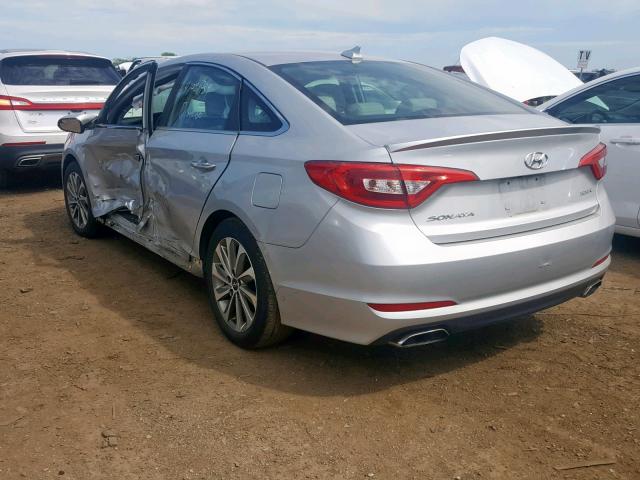 VIN 1FA6P8TH2R5110432 2017 HYUNDAI SONATA SPO no.3