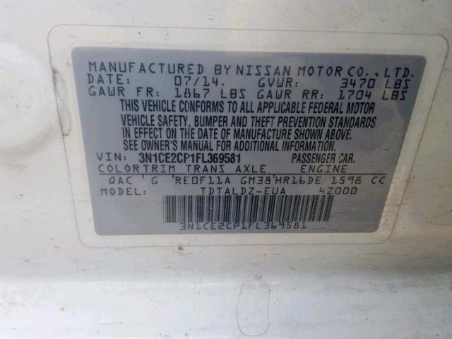 VIN 4S4BSAHC4G3247453 2016 Subaru Outback, 2.5I Pre... no.10