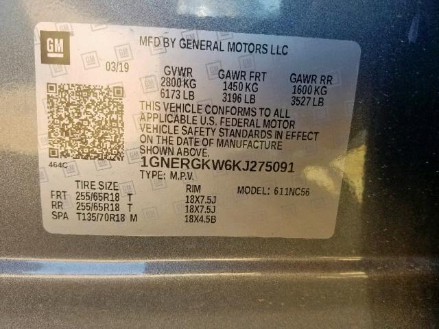 VIN 3FA6P0H79JR115355 2018 Ford Fusion, SE no.10