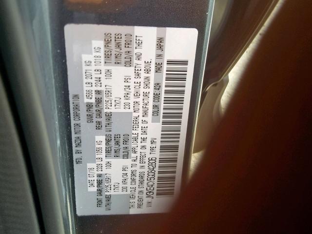 VIN 4T1G31AK6RU065206 2016 MAZDA CX-5 TOURI no.10