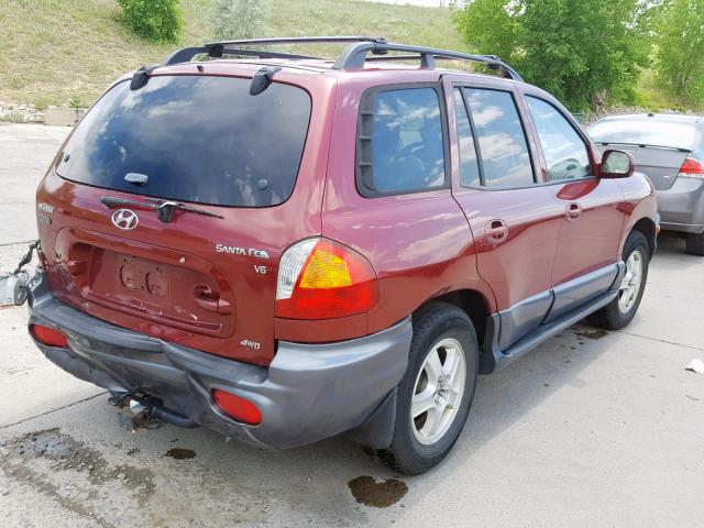 hyundai santa fe 2003 vin km8sc73d43u405052
