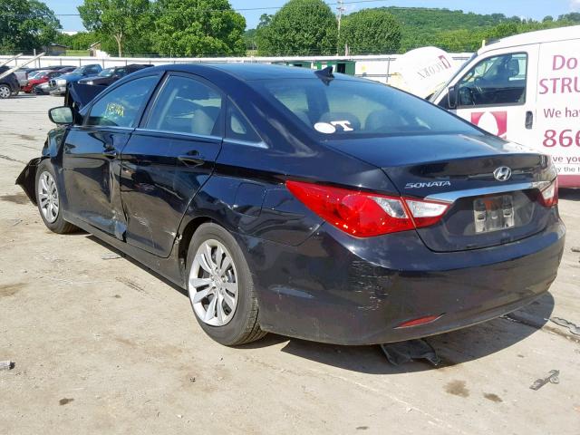 VIN 5NPEC4AC1DH598265 2012 HYUNDAI SONATA GLS no.3