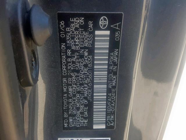 VIN 5XYZU3LB3FG254962 2006 TOYOTA SCION TC no.10