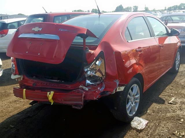 VIN 2HGFE2F25PH539575 2013 CHEVROLET SONIC LT no.4