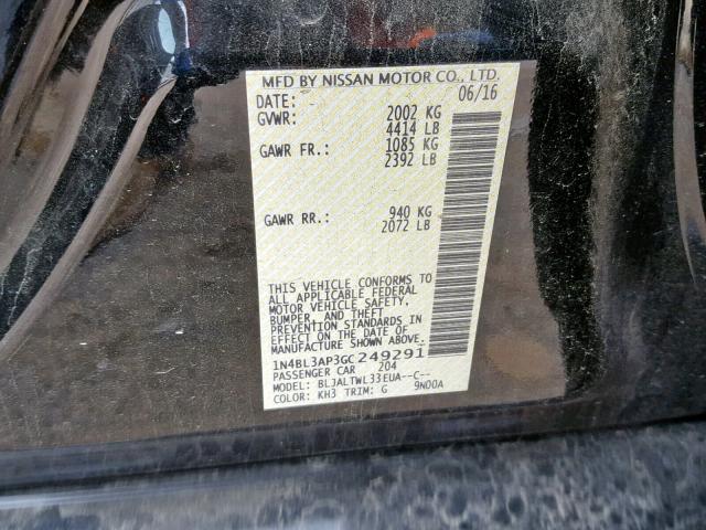 2016 NISSAN ALTIMA 3.5 1N4BL3AP3GC249291