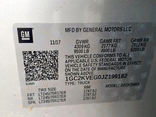 1GC2KVEG0JZ199182