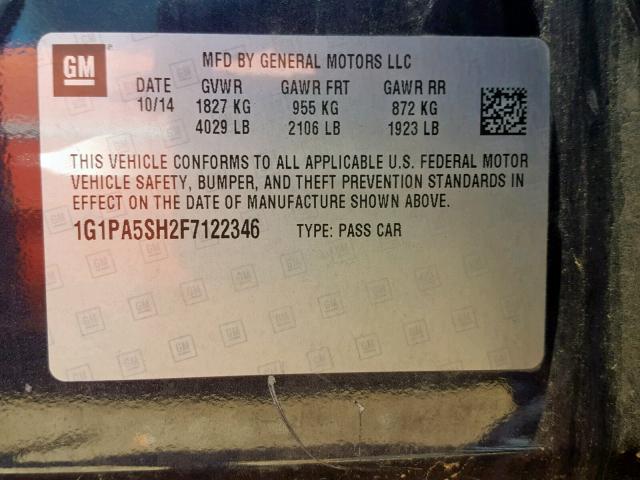 VIN JM3TB2CVXD0417942 2015 CHEVROLET CRUZE LS no.10