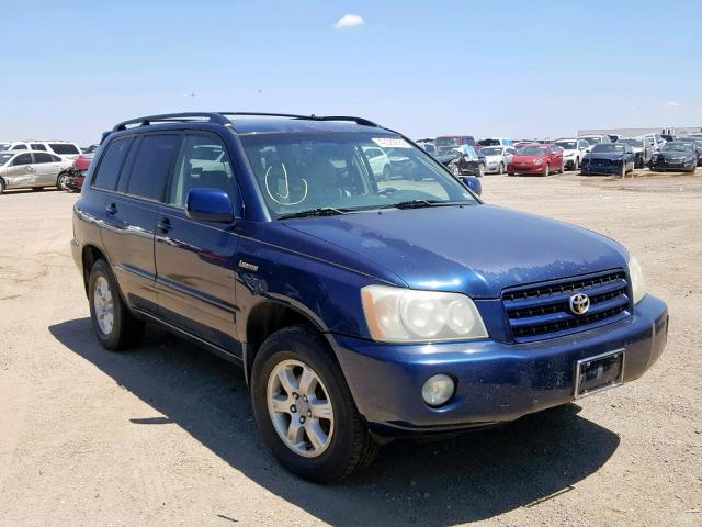 Salvage cars for sale from Copart Amarillo, TX: 2001 Toyota Highlander