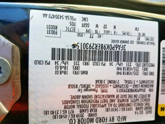 2014 FORD FUSION TIT 3FA6P0K98ER293015