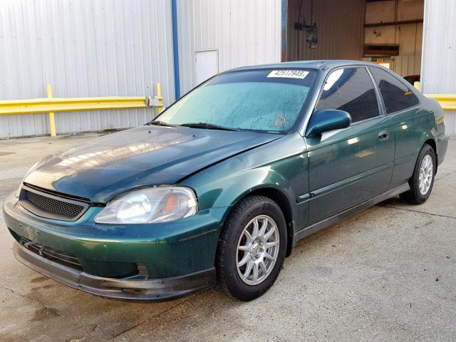 Salvage Title 2000 Honda Civic Ex Coupe 1 6l 4 For Sale In New