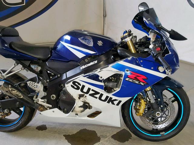 2005 SUZUKI GSX-R750 K JS1GR7JA252108422