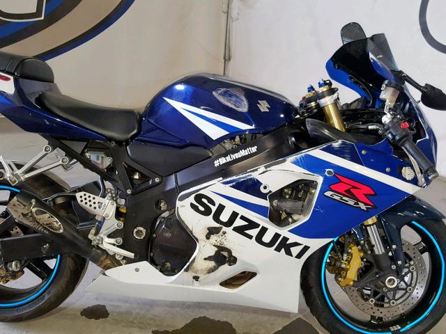 2005 SUZUKI GSX-R750 K JS1GR7JA252108422