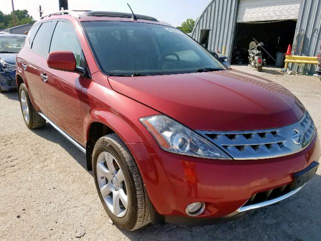 nissan murano 2007 vin jn8az08w17w631936