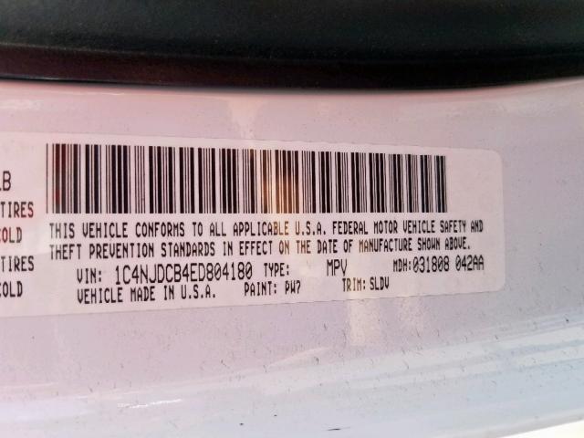 2014 JEEP COMPASS LI 1C4NJDCB4ED804180