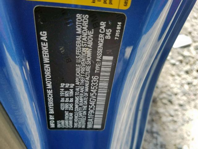 2016 BMW 228 I WBA1F9C54GV545336