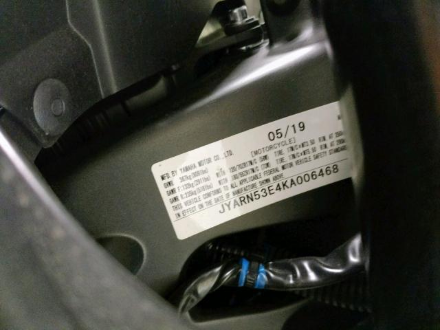 2019 YAMAHA MT09 JYARN53E4KA006468