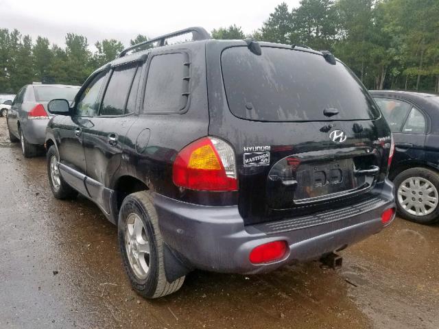 hyundai santa fe 2004 vin km8sc13e84u647124