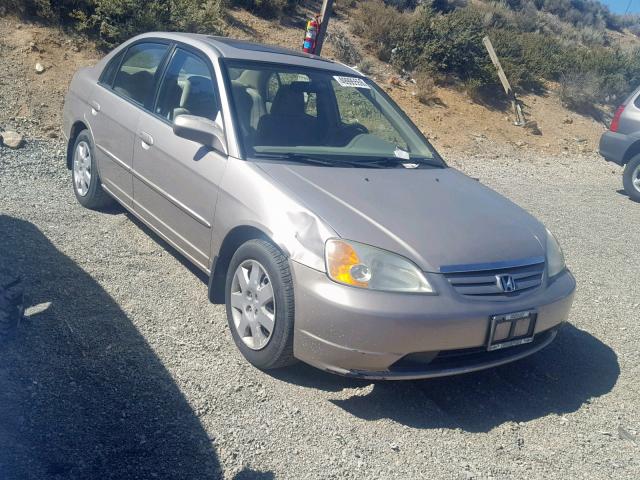 Salvage Title 2002 Honda Civic Ex Sedan 4d 1 7l 4 For Sale In Reno