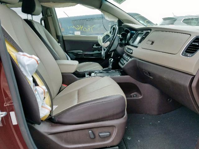 2015 KIA SEDONA SXL KNDME5C16F6049455