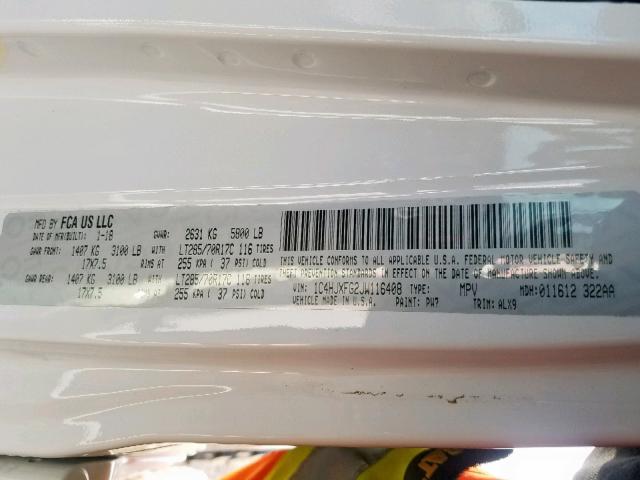 2018 JEEP WRANGLER U 1C4HJXFG2JW116408