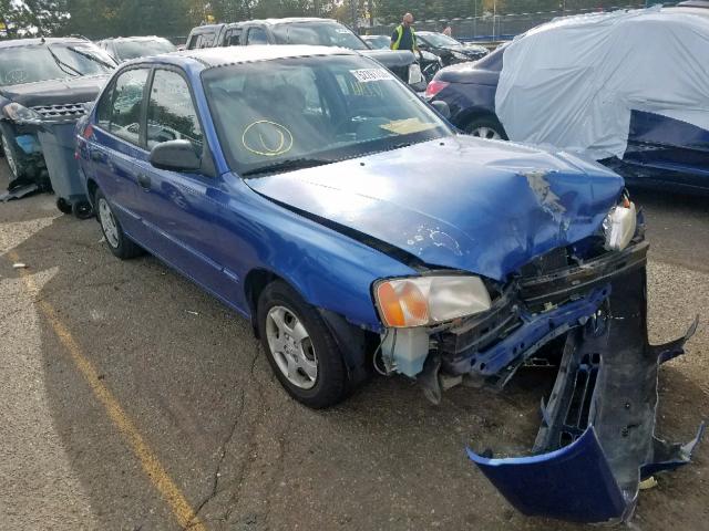 Salvage Title 2001 Hyundai Accent Sedan 4d 1 6l 4 For Sale In