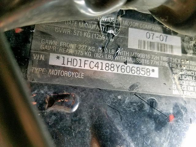 2008 HARLEY-DAVIDSON FLHTCUI 1HD1FC4188Y606858