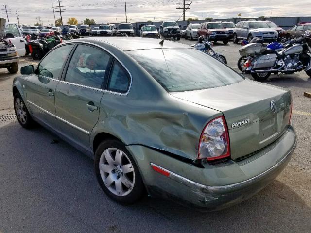 volkswagen passat 2003 vin wvwth63b23p449603