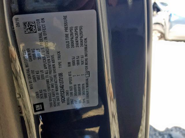 2016 CHEVROLET COLORADO L 1GCHTCE34G1373108