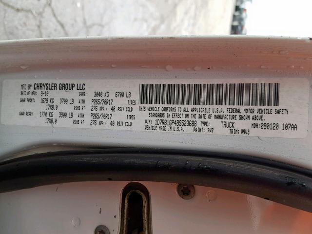 2011 DODGE RAM 1500 1D7RB1GP4BS523688