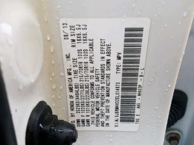 2014 HONDA CR-V LX 5J6RM4H32EL014970