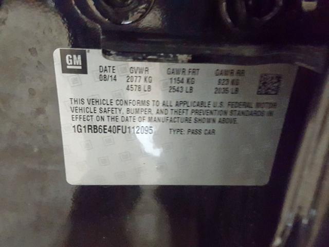 VIN 1G1RB6E40FU112095 2015 Chevrolet Volt no.10