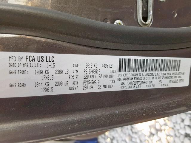 2015 JEEP PATRIOT LI 1C4NJPCB9FD285842