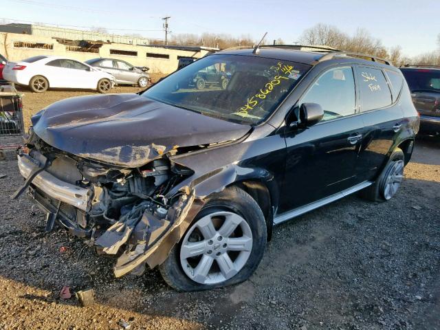 nissan murano 2006 vin jn8az08w46w545857