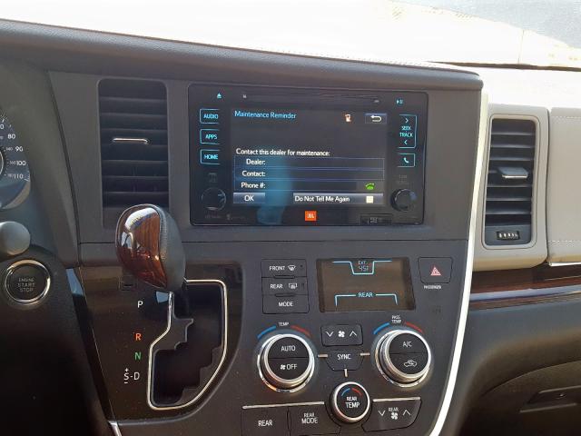 2015 TOYOTA SIENNA XLE 5TDYK3DC8FS625481