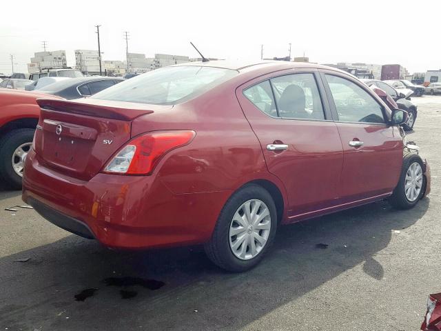  NISSAN VERSA 2018 Червоний