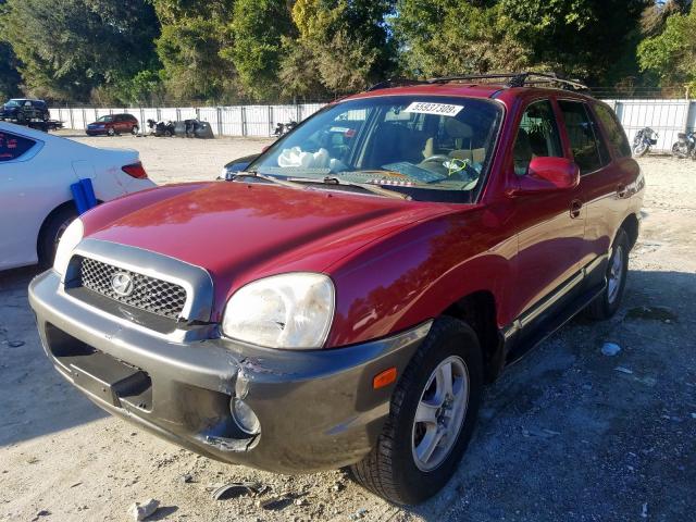 hyundai santa fe 2004 vin km8sc13d84u750583